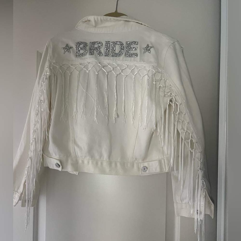 White Bride Jean Jacket